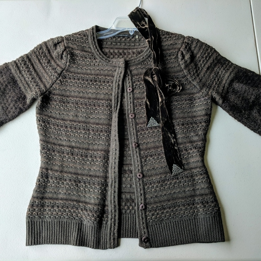 Brown cardigan